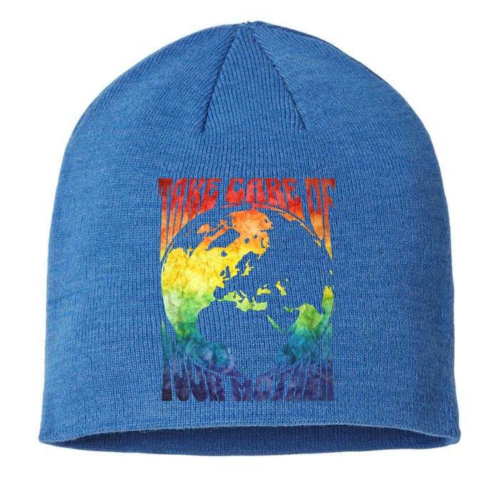 Fun Earth Day Mother's Day Respect The Earth And Your Mother Gift Sustainable Beanie