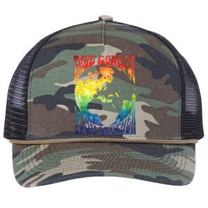 Fun Earth Day Mother's Day Respect The Earth And Your Mother Gift Retro Rope Trucker Hat Cap