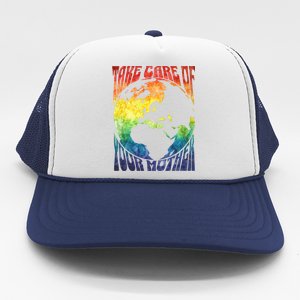 Fun Earth Day Mother's Day Respect The Earth And Your Mother Gift Trucker Hat