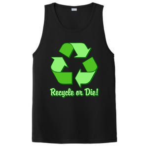 Funny Earth Day Recycle Or Die PosiCharge Competitor Tank