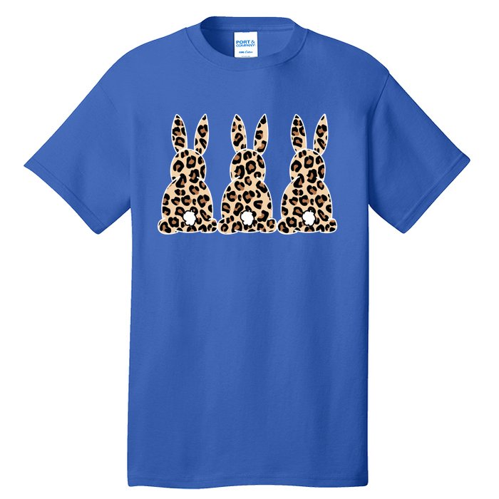 Funny Easter Day Bunny Rabbit Leopard Teacher Easter Gift Tall T-Shirt