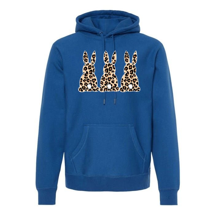 Funny Easter Day Bunny Rabbit Leopard Teacher Easter Gift Premium Hoodie