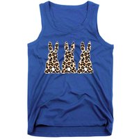 Funny Easter Day Bunny Rabbit Leopard Teacher Easter Gift Tank Top