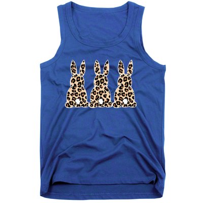 Funny Easter Day Bunny Rabbit Leopard Teacher Easter Gift Tank Top