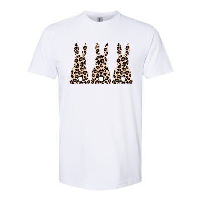 Funny Easter Day Bunny Rabbit Leopard Teacher Easter Gift Softstyle CVC T-Shirt