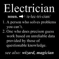 Funny Electrician Definition Electrical Engineer Gift 16 in Basic Backpack