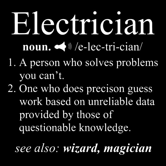 Funny Electrician Definition Electrical Engineer Gift 16 in Basic Backpack