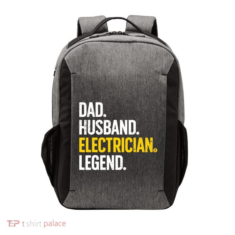 Funny Electrician Design For Husband Dad Electrical Engineer Vector Backpack