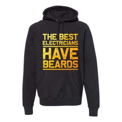 Funny Electrician Design For Dad Electrical Premium Hoodie