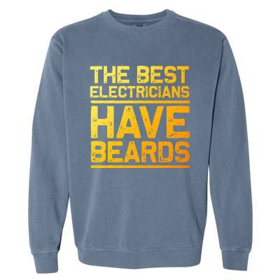 Funny Electrician Design For Dad Electrical Garment-Dyed Sweatshirt