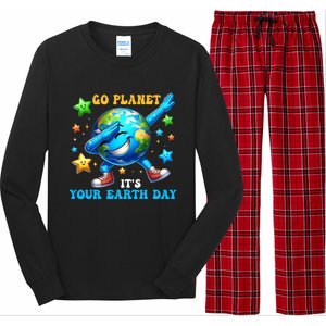 Funny Earth Day Go Planet ItS Your Earth Day 2024 Long Sleeve Pajama Set