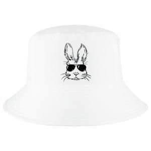 funny Easter Day Bunny Face With Sunglasses Cool Comfort Performance Bucket Hat