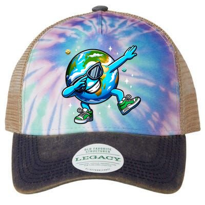 Funny Earth Dab Earth Day 2024 Dabbing Dance Legacy Tie Dye Trucker Hat