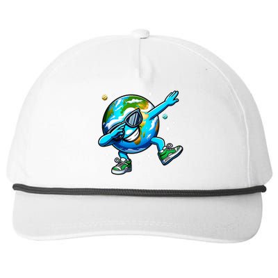 Funny Earth Dab Earth Day 2024 Dabbing Dance Snapback Five-Panel Rope Hat