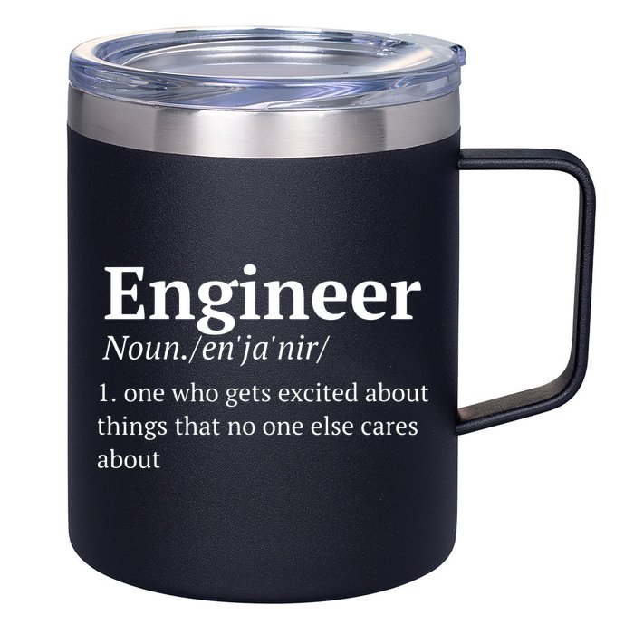 Funny Engineer Definition 12oz Stainless Steel Coffee Mug