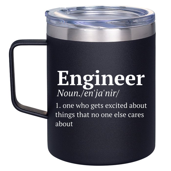 Funny Engineer Definition 12oz Stainless Steel Coffee Mug