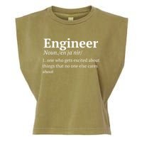 Funny Engineer Definition Garment-Dyed Women's Muscle Tee