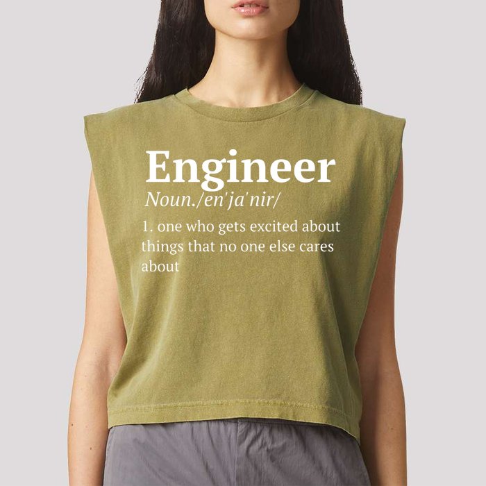 Funny Engineer Definition Garment-Dyed Women's Muscle Tee