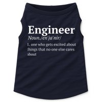 Funny Engineer Definition Doggie Tank
