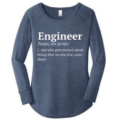 Funny Engineer Definition Women's Perfect Tri Tunic Long Sleeve Shirt
