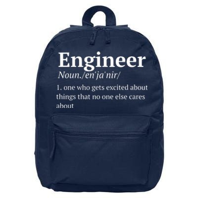 Funny Engineer Definition 16 in Basic Backpack