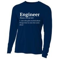 Funny Engineer Definition Cooling Performance Long Sleeve Crew