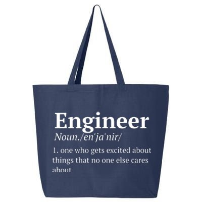 Funny Engineer Definition 25L Jumbo Tote