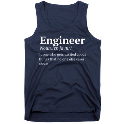 Funny Engineer Definition Tank Top