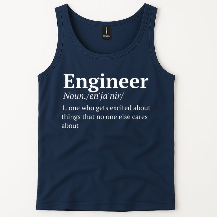 Funny Engineer Definition Tank Top