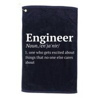 Funny Engineer Definition Golf Towel