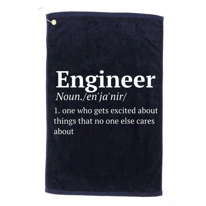 Funny Engineer Definition Golf Towel