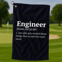 Funny Engineer Definition Golf Towel
