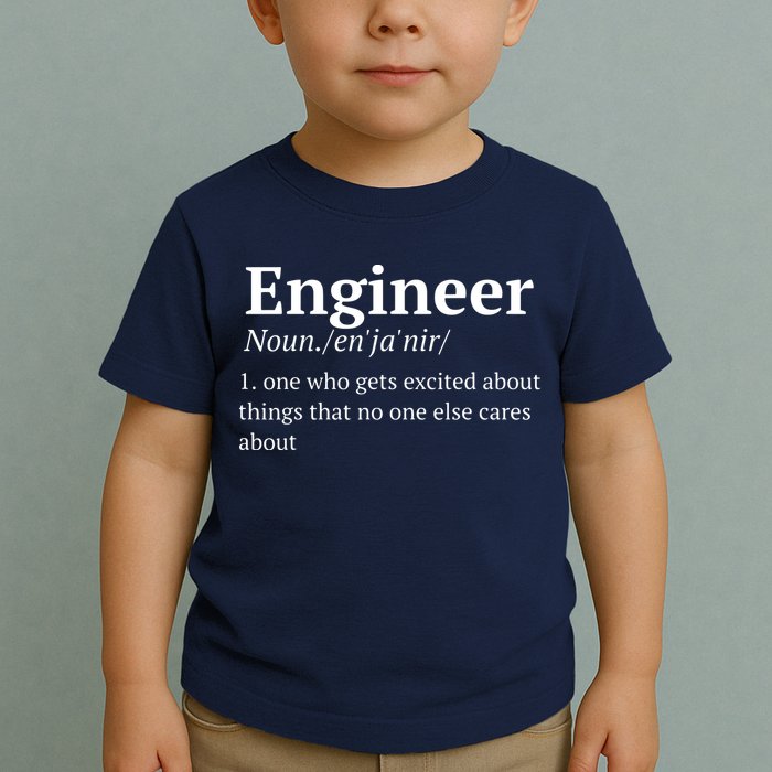 Funny Engineer Definition Toddler T-Shirt