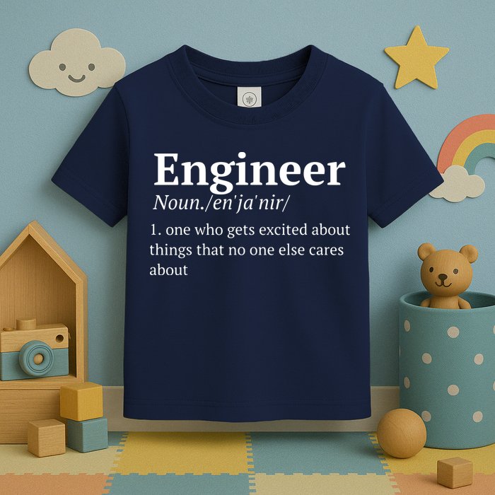 Funny Engineer Definition Toddler T-Shirt