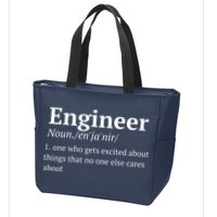 Funny Engineer Definition Zip Tote Bag