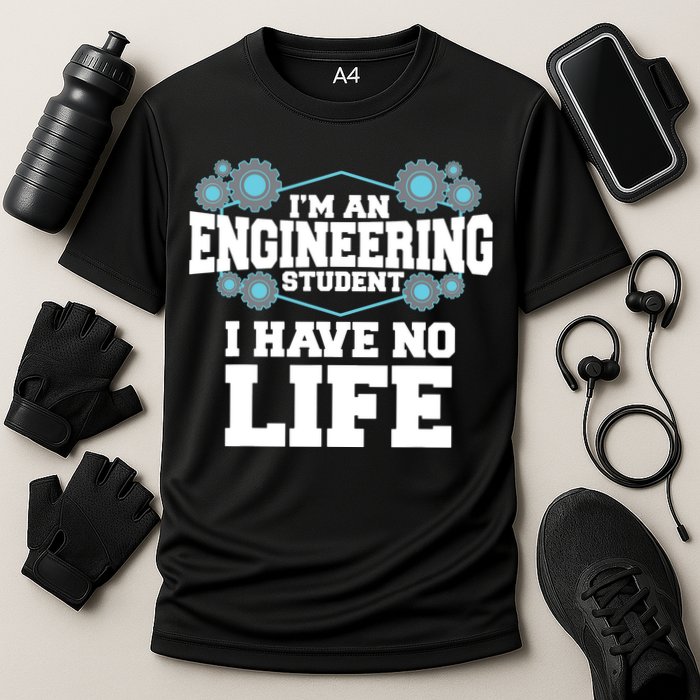 Funny Engineering Design For Men Women Engineer Student Cooling Performance Crew T-Shirt