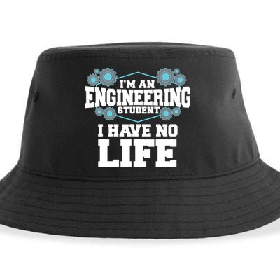 Funny Engineering Design For Men Women Engineer Student Sustainable Bucket Hat
