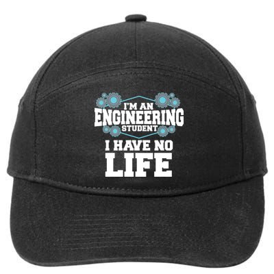 Funny Engineering Design For Men Women Engineer Student 7-Panel Snapback Hat