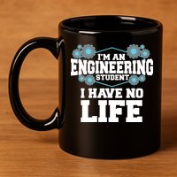 Funny Engineering Design For Men Women Engineer Student 11oz C Handle Ceramic Mug