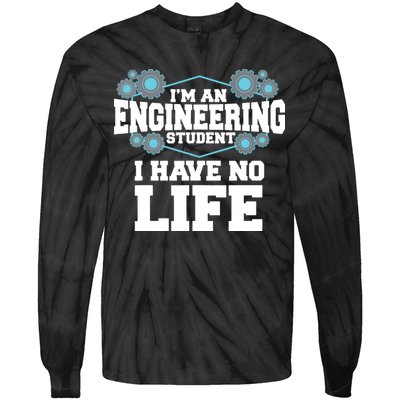 Funny Engineering Design For Men Women Engineer Student Tie-Dye Long Sleeve Shirt