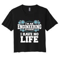 Funny Engineering Design For Men Women Engineer Student Women's Crop Top Tee