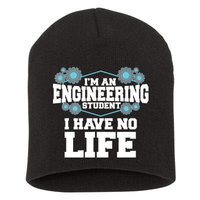 Funny Engineering Design For Men Women Engineer Student Short Acrylic Beanie