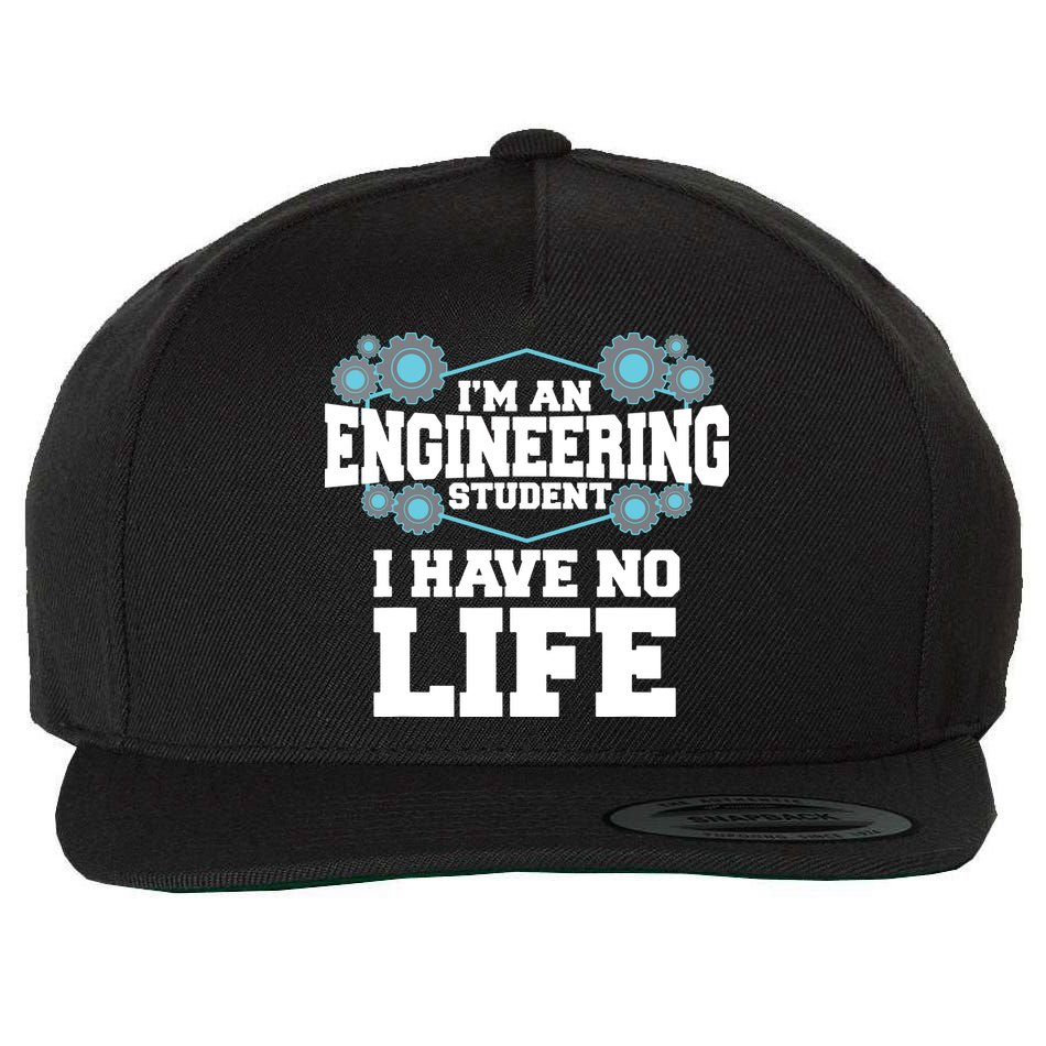Funny Engineering Design For Men Women Engineer Student Wool Snapback Cap