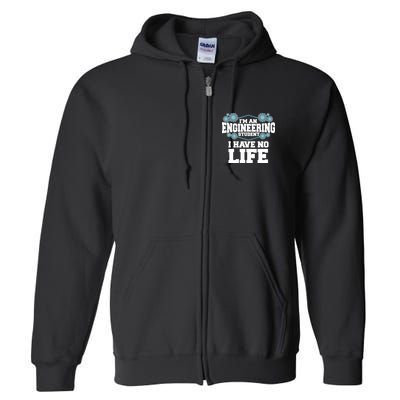 Funny Engineering Design For Men Women Engineer Student Full Zip Hoodie