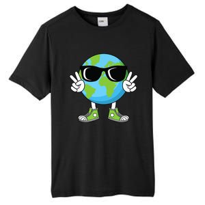 Funny Earth Day Planet Peace Hand Boy Girl Tall Fusion ChromaSoft Performance T-Shirt