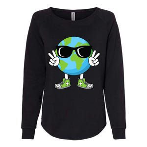 Funny Earth Day Planet Peace Hand Boy Girl Womens California Wash Sweatshirt