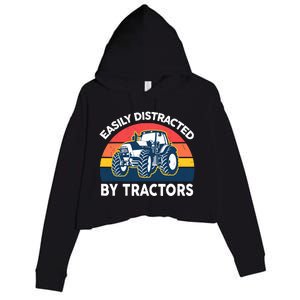 Funny Easily Distracted By Tractorsshirt Farmer Farming Crop Fleece Hoodie