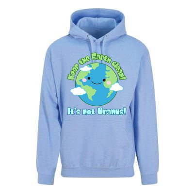 Funny Earth Day Keep The Earth Clean It's Not Uranus Meaningful Gift Unisex Surf Hoodie