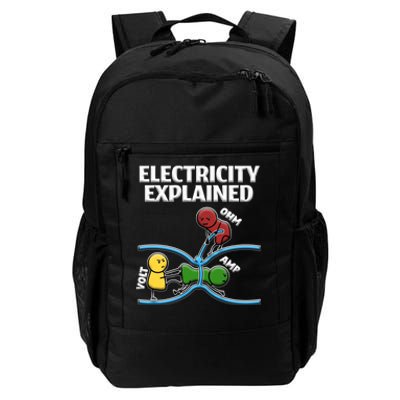 Funny Electrician Design Explains Electricity Quote Daily Commute Backpack