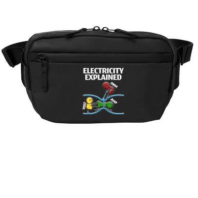 Funny Electrician Design Explains Electricity Quote Crossbody Pack